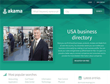Tablet Screenshot of akama.com